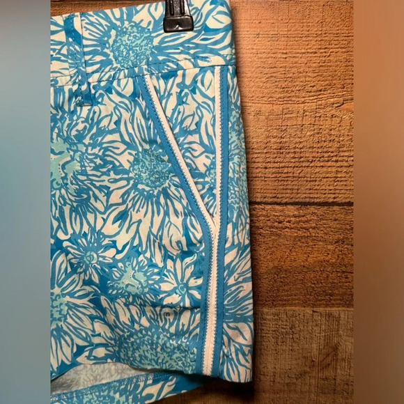LILLY PULITZER Callahan Shorts in Lion in the Sun Ariel Blue Women's size 0 - Picture 9 of 10